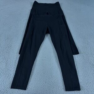 LOT OF 2 Iuga Leggings Womens XL Black Cargo Utility 29" Yoga Gym Workout Active